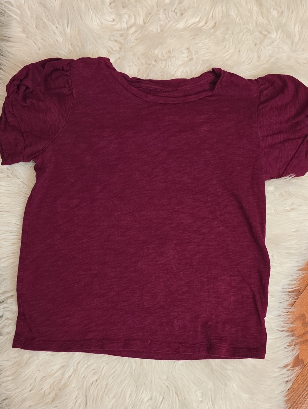 GAP Girls Short Sleeve Tee - Burgundy